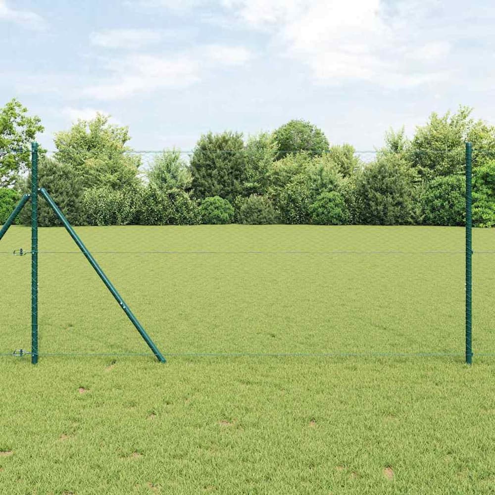 Hexagonal Fence Ground Fix PVC-Coated Steel Green mesh Size