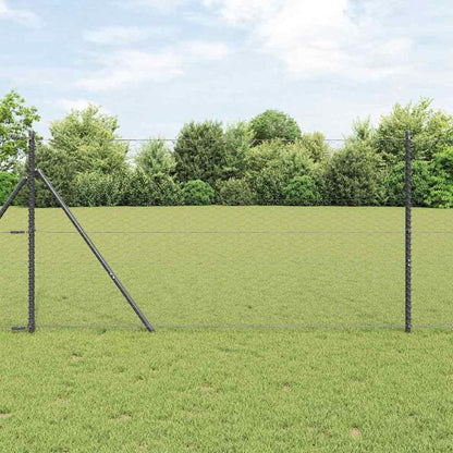 Hexagonal Fence Ground Fix PVC-Coated Steel Grey mesh Size