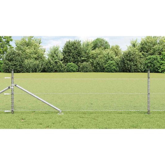 Hexagonal Fence Post Silver Galvanised steel Mesh size