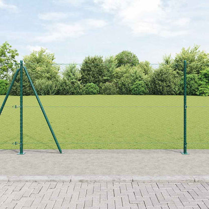 vidaXL Hexagonal Fence with Concrete Base 10 x 1.2 m PVC-Coated Steel 1