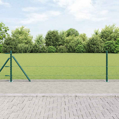 vidaXL Hexagonal Fence with Concrete Base 25 x 0.6 m PVC-Coated Steel 1