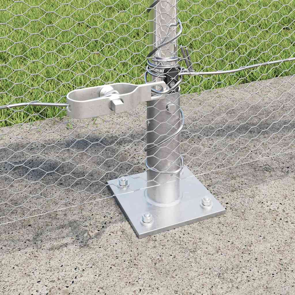 Hexagonal Fence with Concrete Base 50 x 1 m Galvanised Steel mesh Size 13 mm mesh 0.8 m