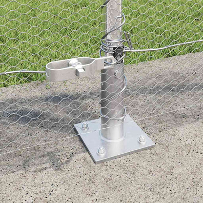 Hexagonal Fence with Concrete Base 50 x 1 m Galvanised Steel mesh Size 13 mm mesh 0.8 m