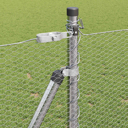 Hexagonal Fence with Concrete Base 50 x 1 m Galvanised Steel mesh Size 13 mm mesh 0.8 m