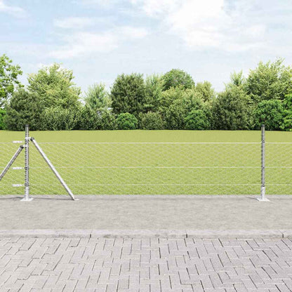 Hexagonal Fence with Concrete Base 100 x 1 m PVC-Coated Steel Length 100 m Galvanised steel 0.5 m 36 mm mesh