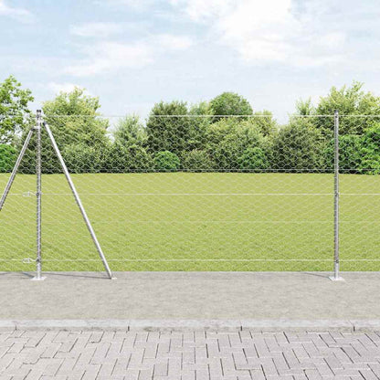 Hexagonal Fence with Concrete Base 100 x 1 m PVC-Coated Steel Length 100 m Galvanised steel 1.2 m 50 mm mesh