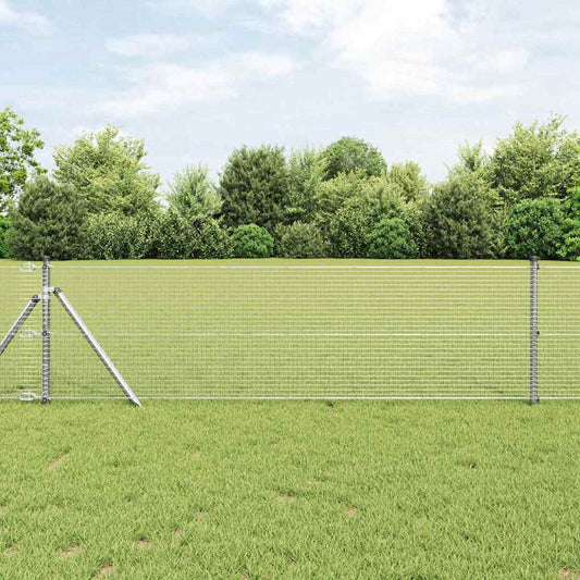 Welded Wire Fence Ground Fix Silver Galvanised steel Length Mesh size