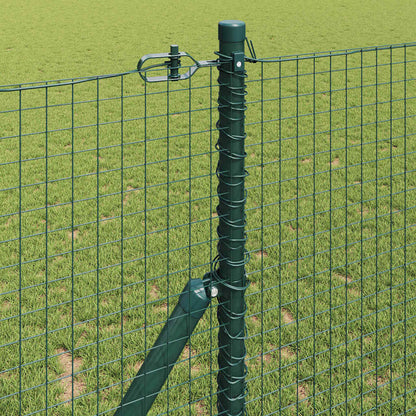 vidaXL Welded Wire Fence Ground Fix 10 x 1 m PVC-Coated Steel Green 5