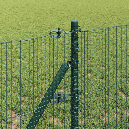 vidaXL Welded Wire Fence Ground Fix 25 x 0.5 m PVC-Coated Steel Green 4
