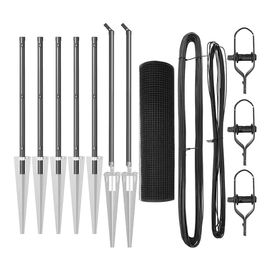 Welded Wire Fence Spikes Grey Mesh size