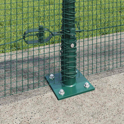 vidaXL Welded Wire Fence with Concrete Base 10 x 1 m PVC-Coated Steel 4