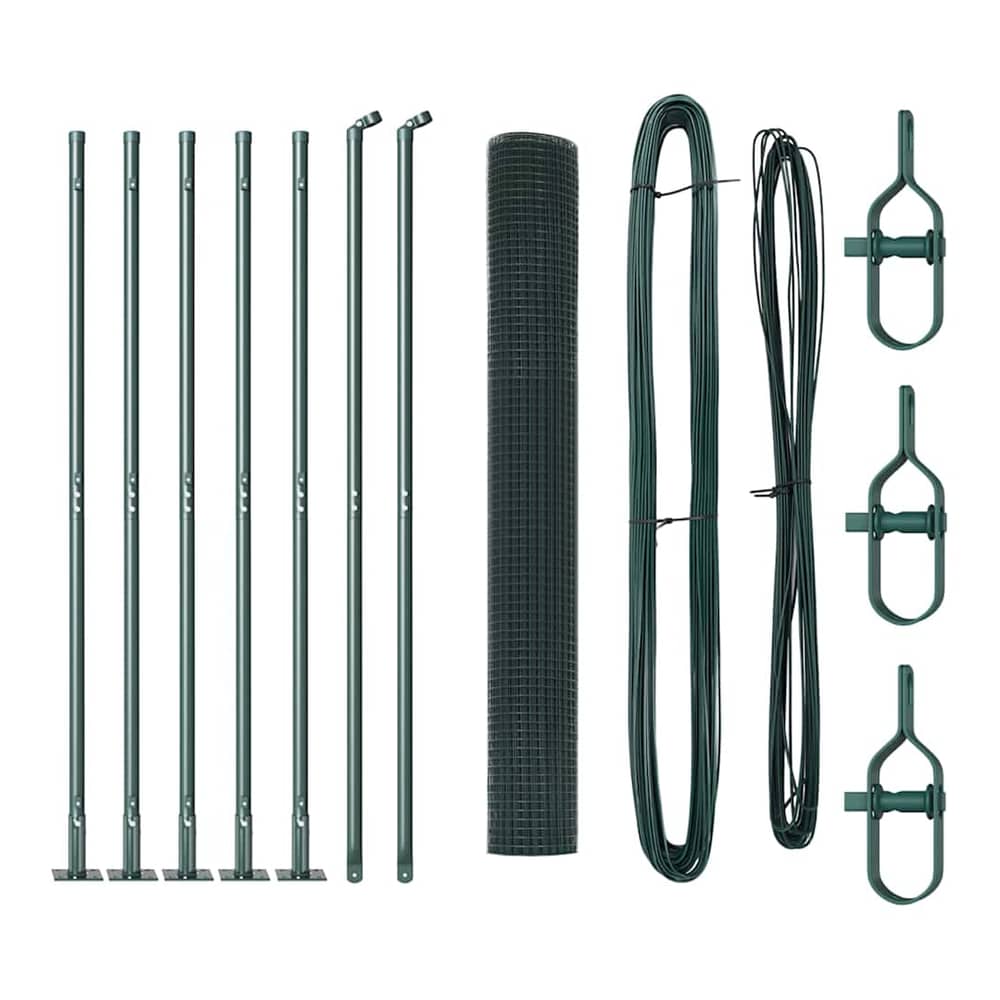 Welded Wire Fence Concrete Base Mesh Green Size