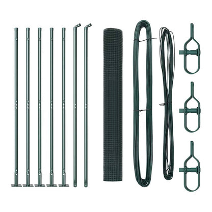 Welded Wire Fence Concrete Base Mesh Green Size