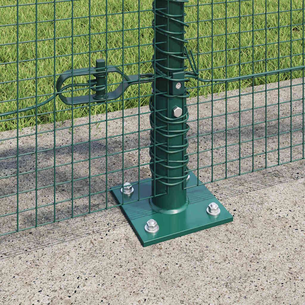 vidaXL Welded Wire Fence with Concrete Base 10 x 1 m PVC-Coated Steel 4