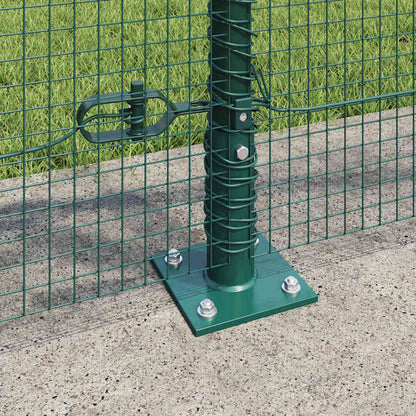 vidaXL Welded Wire Fence with Concrete Base 10 x 1 m PVC-Coated Steel 4