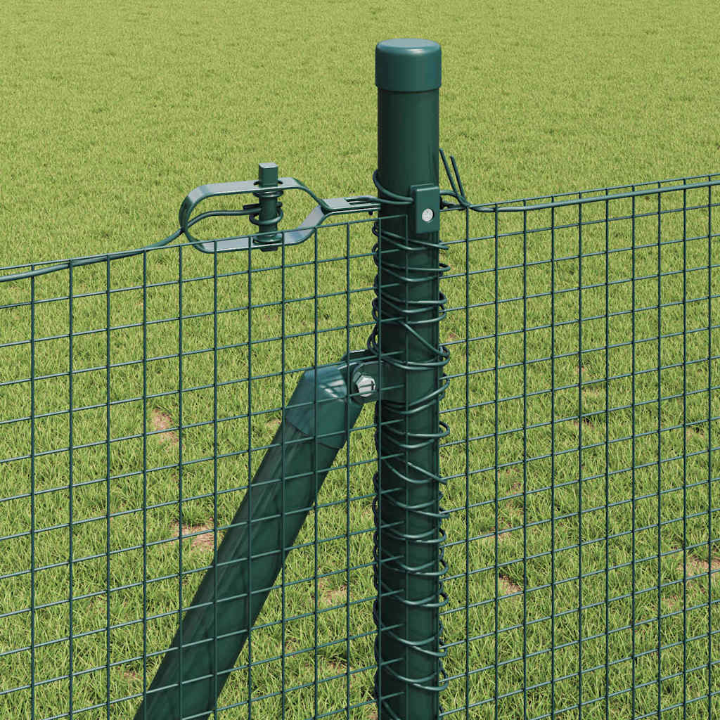 vidaXL Welded Wire Fence with Concrete Base 10 x 1 m PVC-Coated Steel 5
