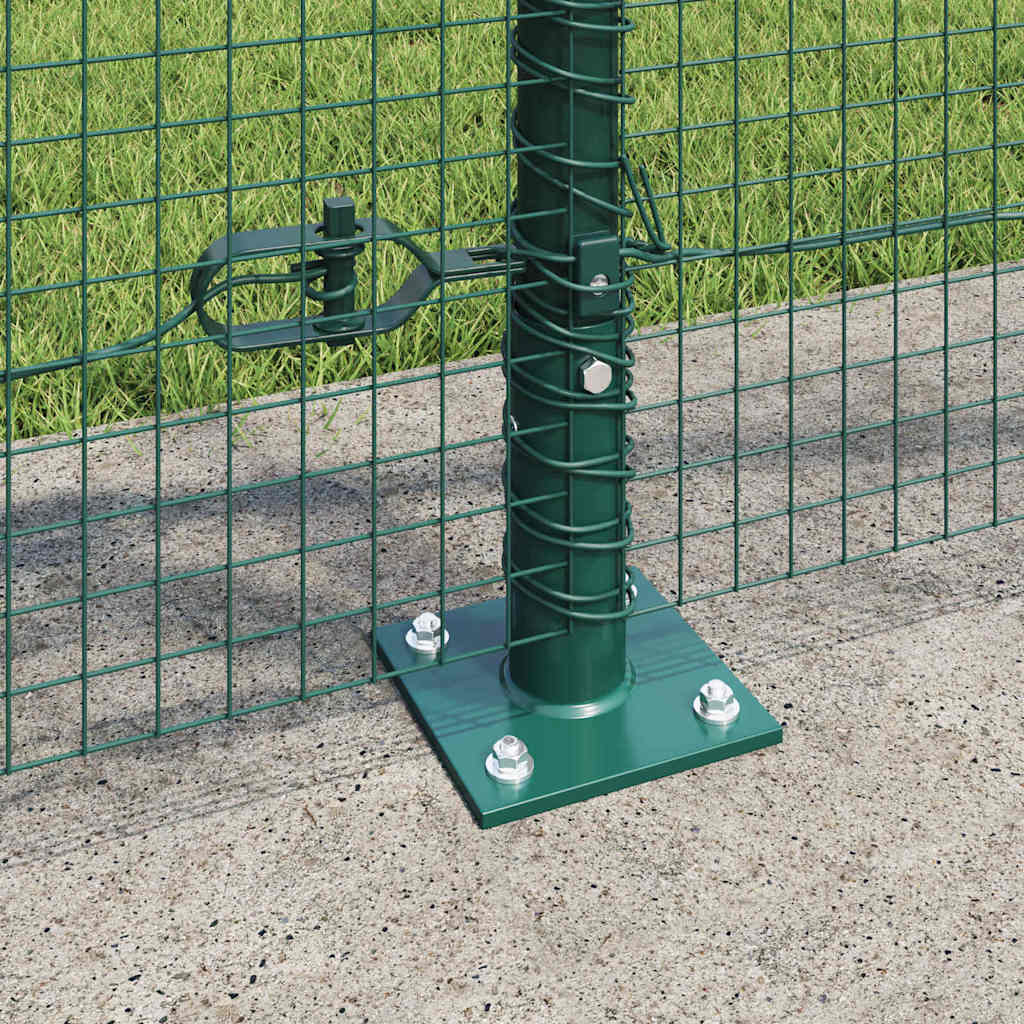 vidaXL Welded Wire Fence with Concrete Base 10 x 1 m PVC-Coated Steel 4