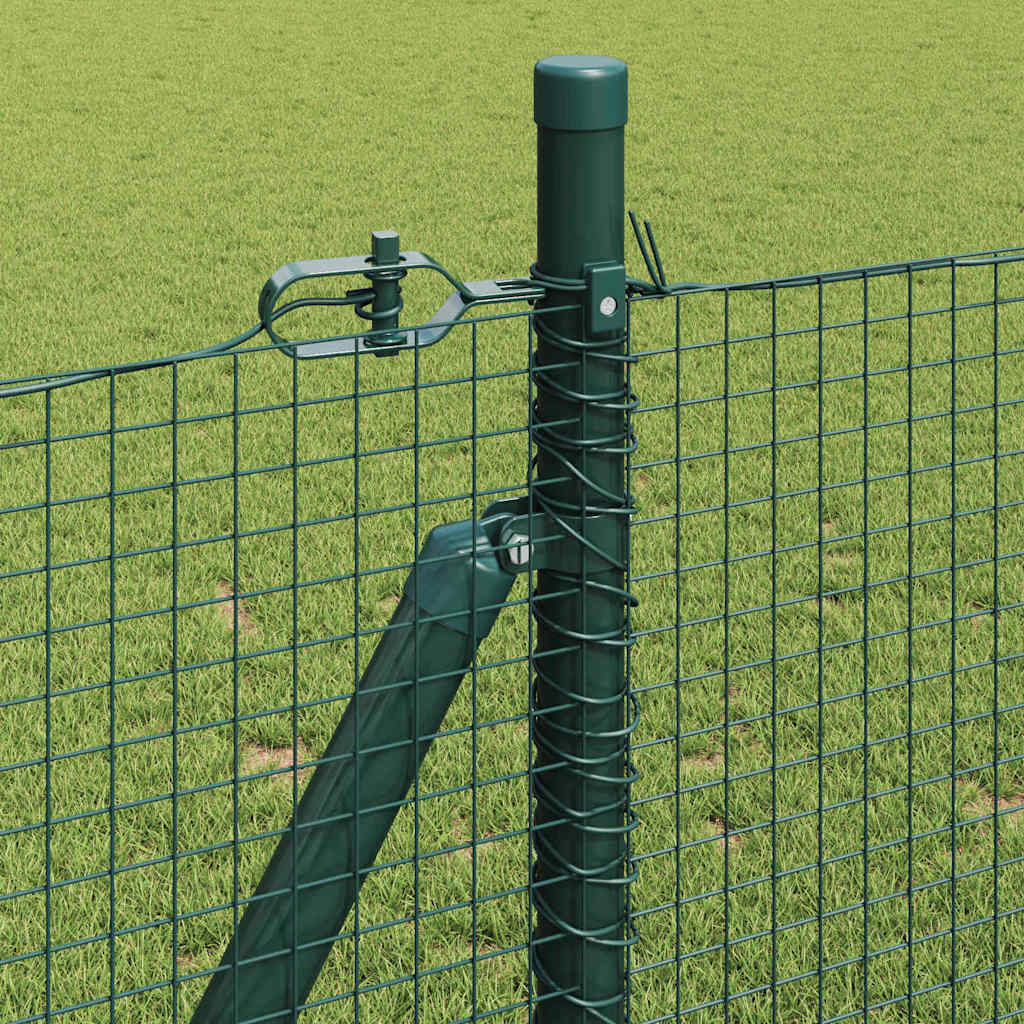vidaXL Welded Wire Fence with Concrete Base 10 x 1 m PVC-Coated Steel 5