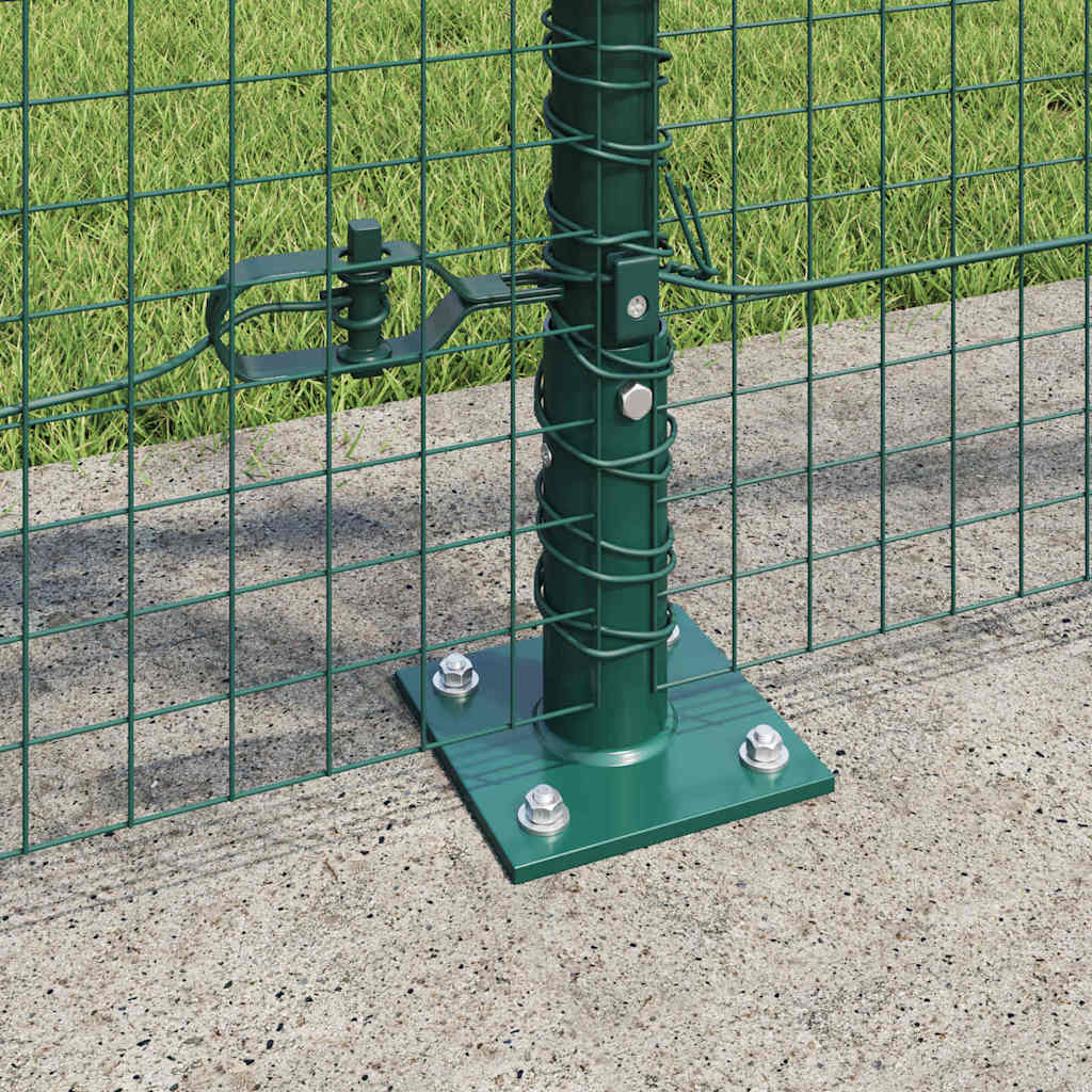 vidaXL Welded Wire Fence with Concrete Base 10 x 1 m PVC-Coated Steel 4