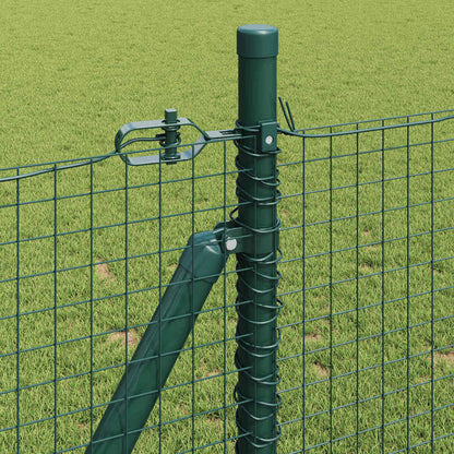 vidaXL Welded Wire Fence with Concrete Base 10 x 1 m PVC-Coated Steel 5