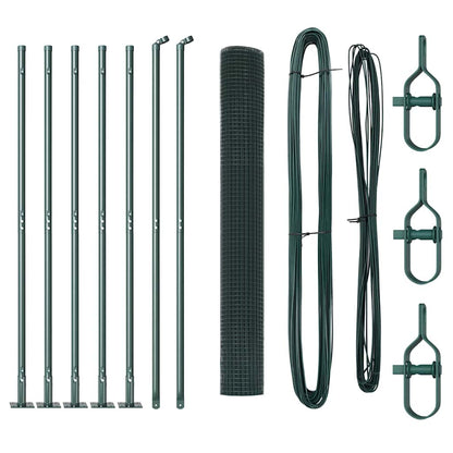 vidaXL Welded Wire Fence with Concrete Base 10 x 1 m PVC-Coated Steel 2
