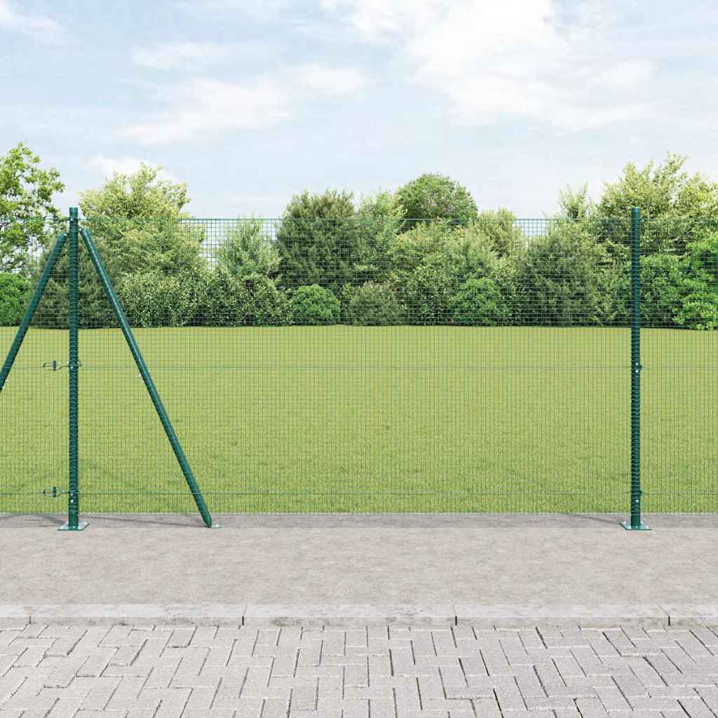 Welded Wire Fence Concrete Base Mesh Green Size