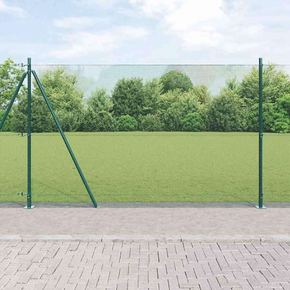 Welded Wire Fence Concrete Base Mesh Green Size