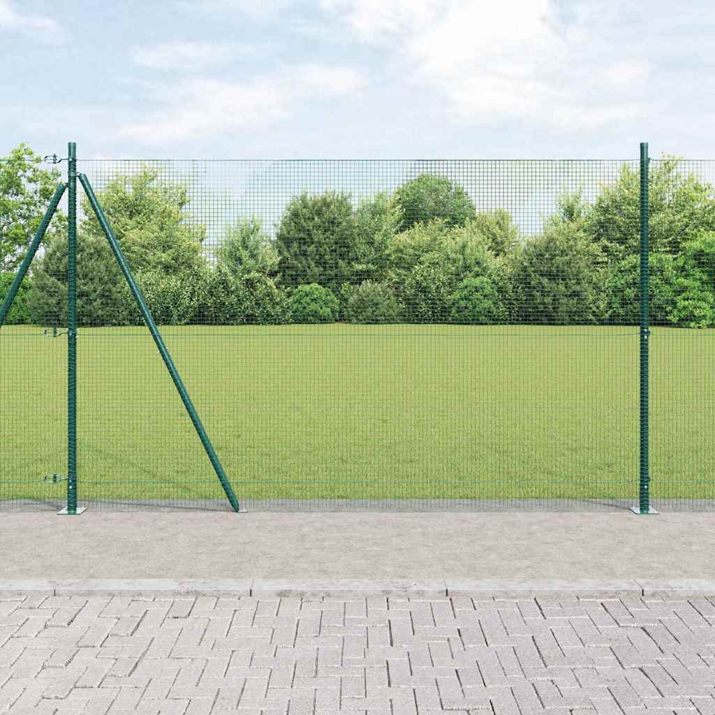 Welded Wire Fence Concrete Base Mesh Green Size