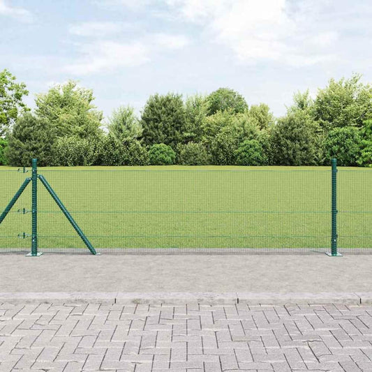 Welded Wire Fence Concrete Base Mesh Green Size