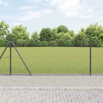 vidaXL Welded Wire Fence with Concrete Base 10 x 1 m PVC-Coated Steel 1