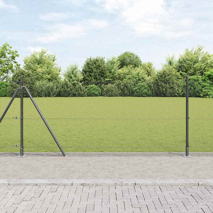 vidaXL Welded Wire Fence with Concrete Base 10 x 1 m PVC-Coated Steel 1