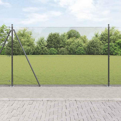 Welded Wire Fence with Concrete Base 10 x 0.4 m Mesh Grey mesh Size 12 x 12 mm mesh 1.4 m