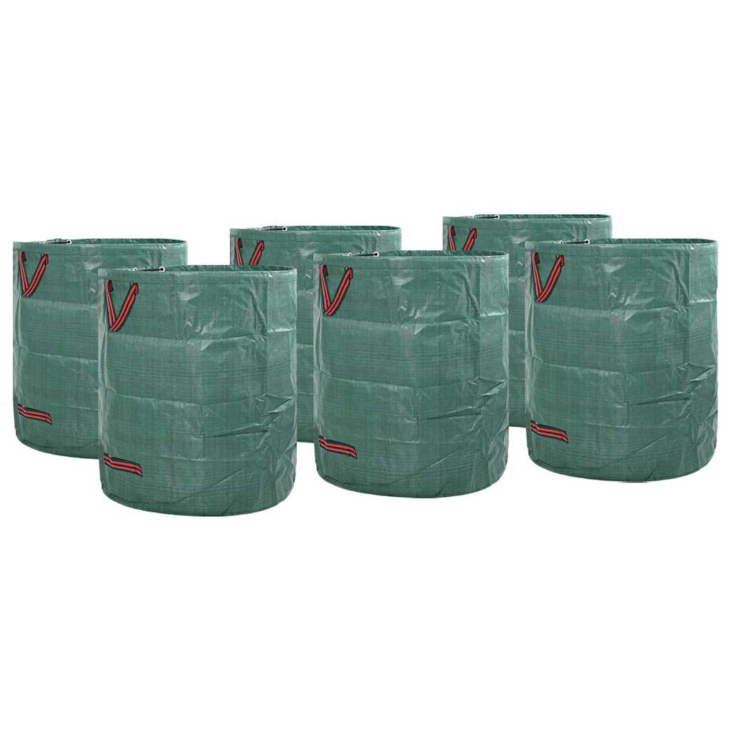 vidaXL Garden Waste Bags 12 pcs 120 L Green Polypropylene 1