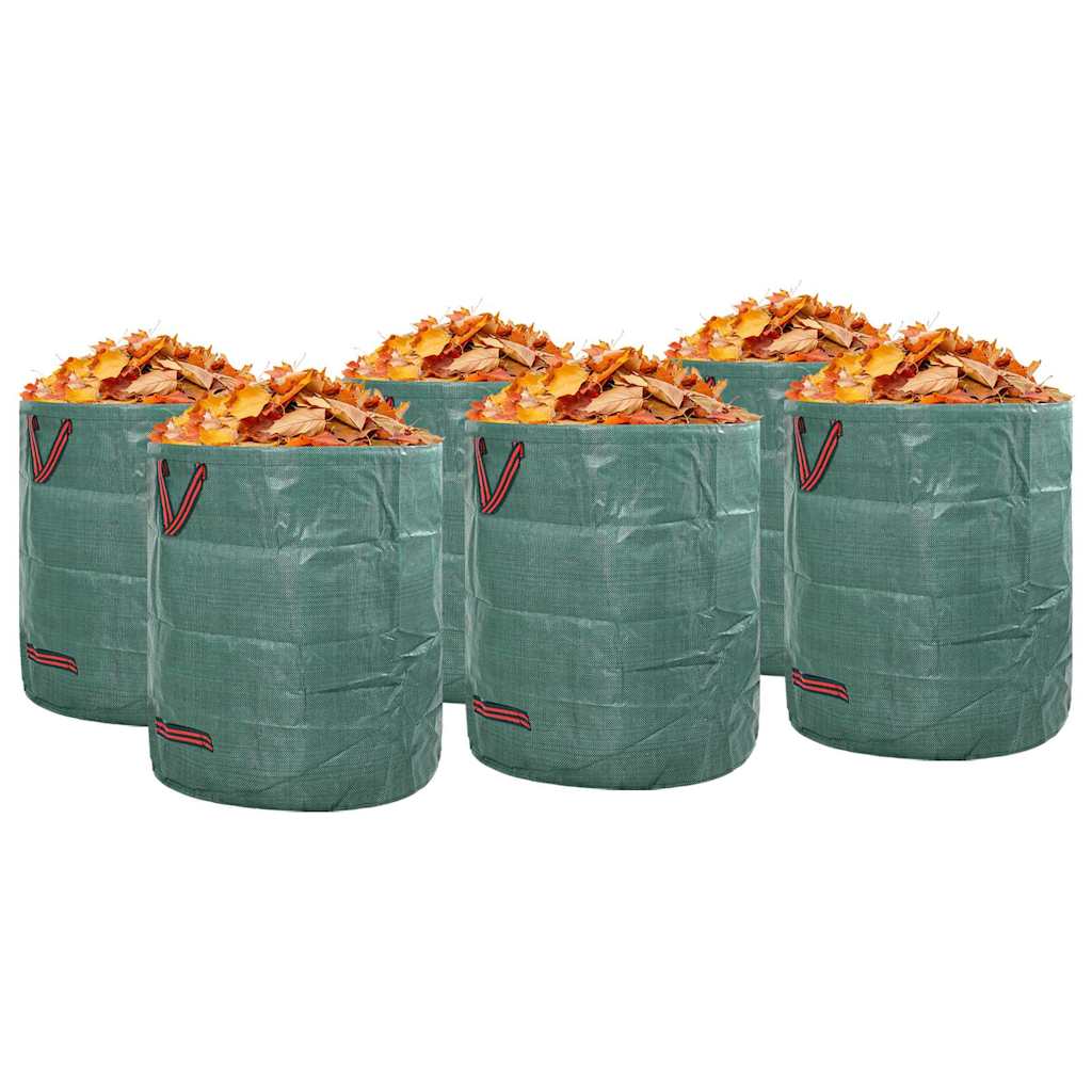 vidaXL Garden Waste Bags 12 pcs 120 L Green Polypropylene 2