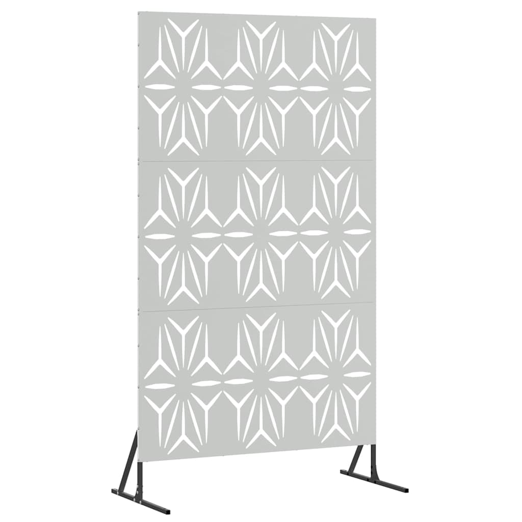 vidaXL Privacy Screen 100 x 50 x 180 cm Galvanised Steel Silver 2