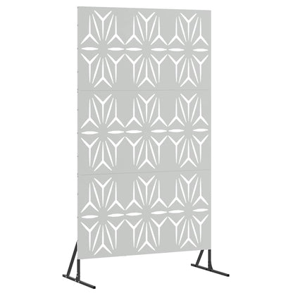 vidaXL Privacy Screen 100 x 50 x 180 cm Galvanised Steel Silver 2