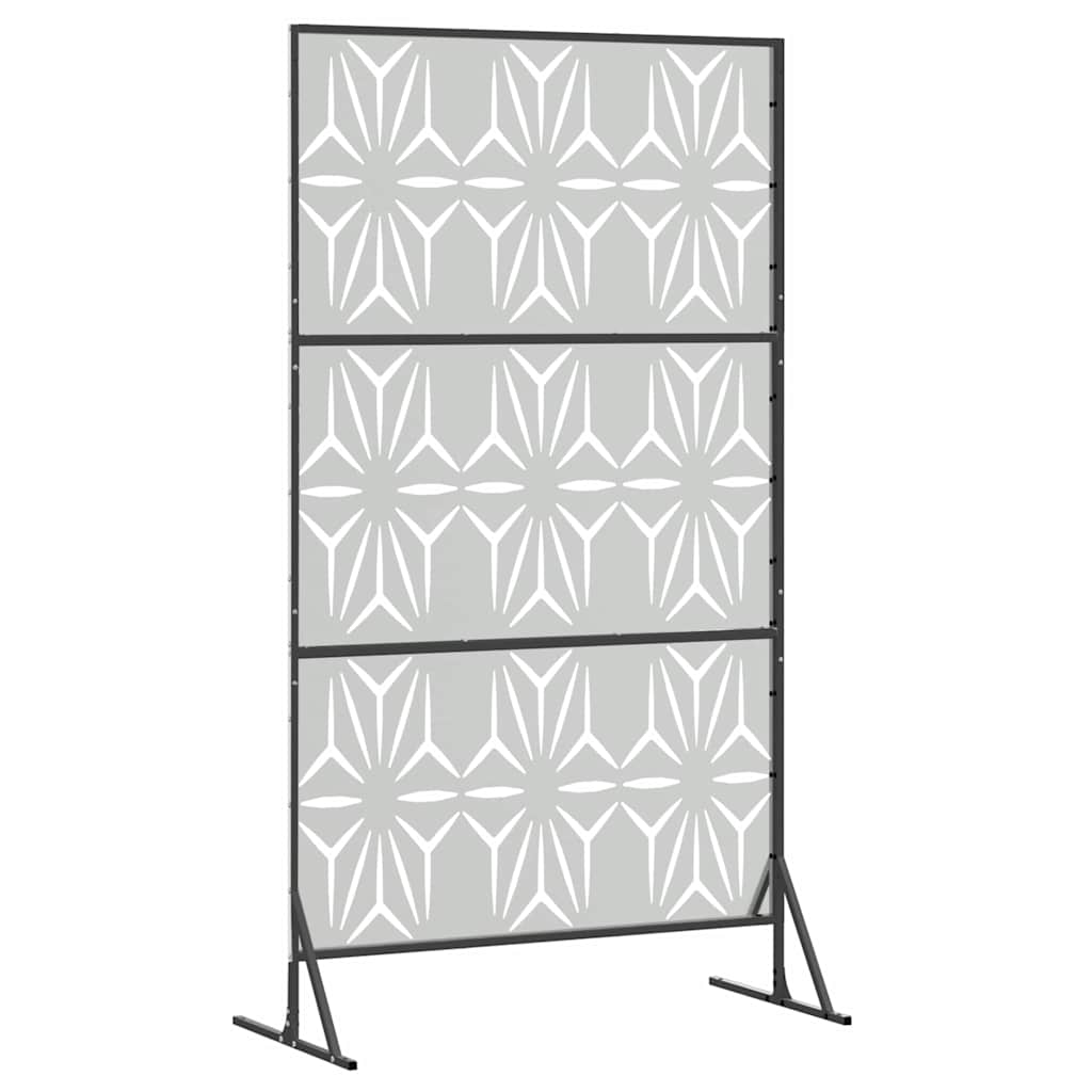vidaXL Privacy Screen 100 x 50 x 180 cm Galvanised Steel Silver 6