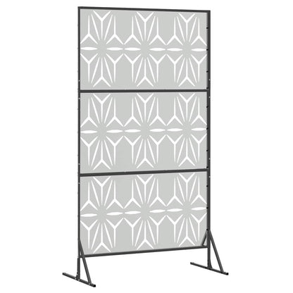 vidaXL Privacy Screen 100 x 50 x 180 cm Galvanised Steel Silver 6
