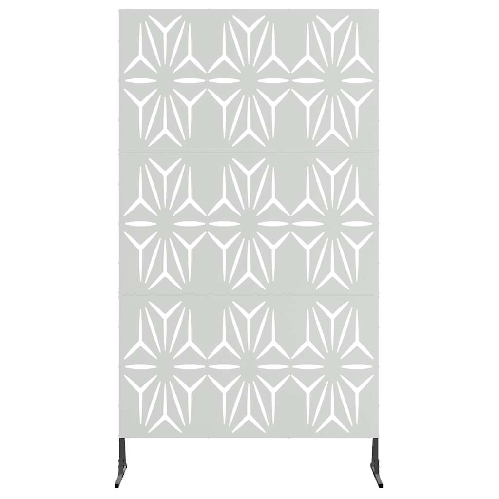 vidaXL Privacy Screen 100 x 50 x 180 cm Galvanised Steel Silver 4
