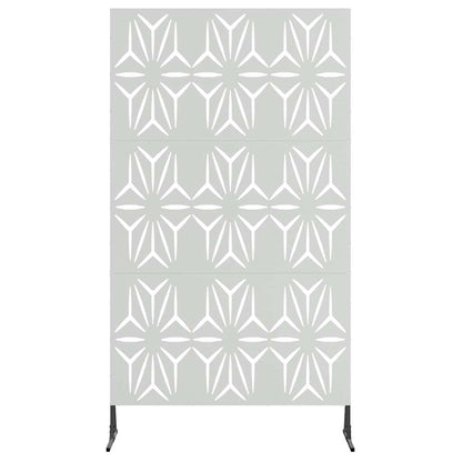 vidaXL Privacy Screen 100 x 50 x 180 cm Galvanised Steel Silver 4