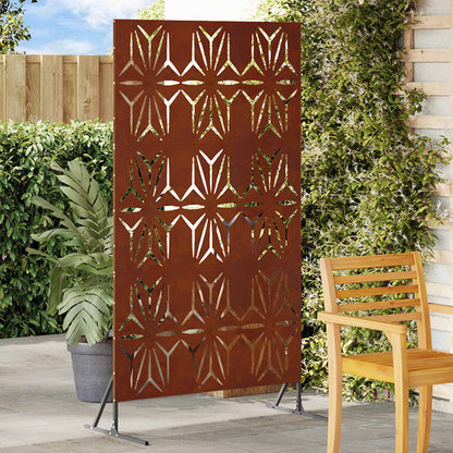 vidaXL Privacy Screen 100 x 50 x 180 cm Weathering Steel Rusty 1