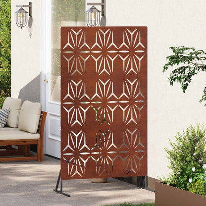 vidaXL Privacy Screen 100 x 50 x 180 cm Weathering Steel Rusty 3