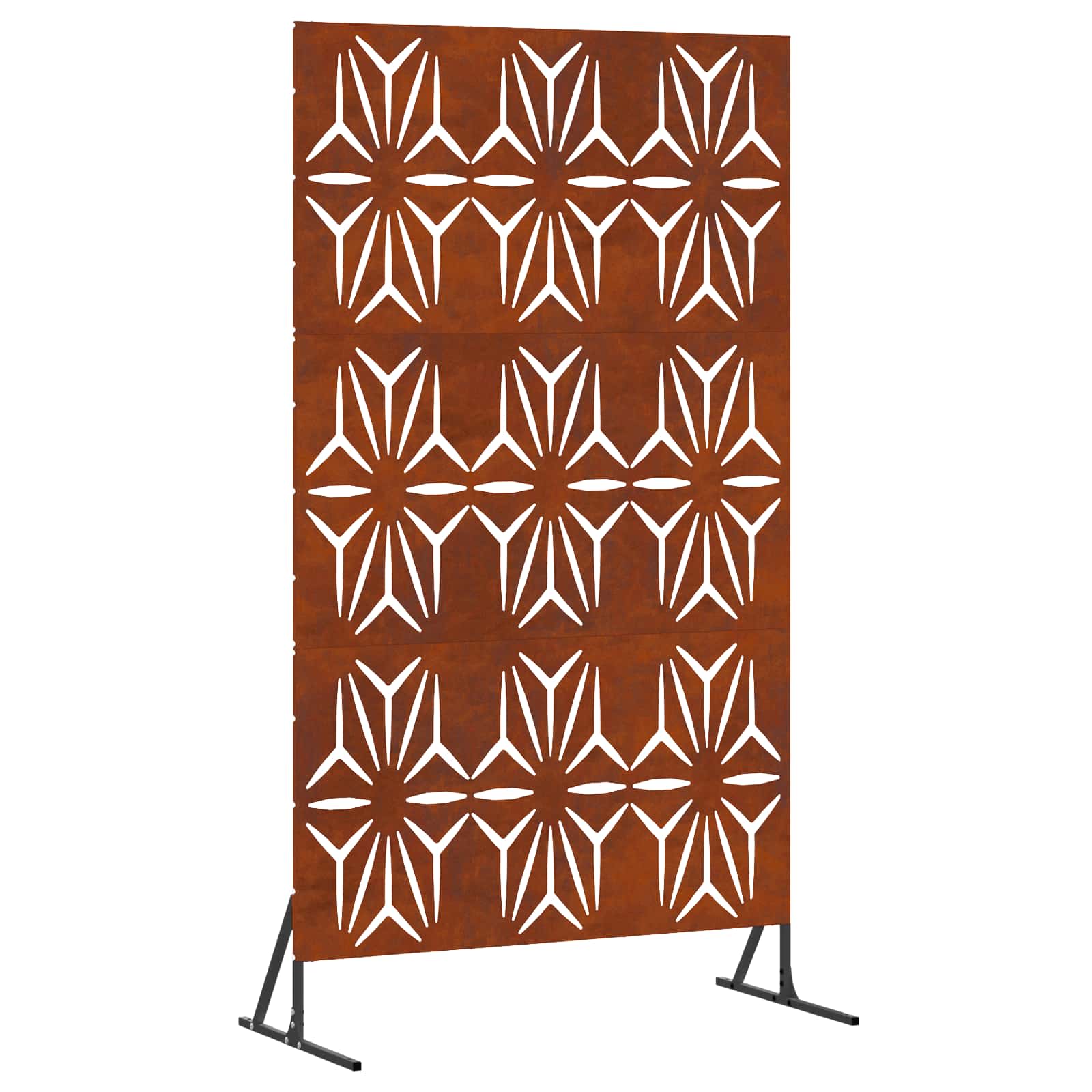 vidaXL Privacy Screen 100 x 50 x 180 cm Weathering Steel Rusty 2