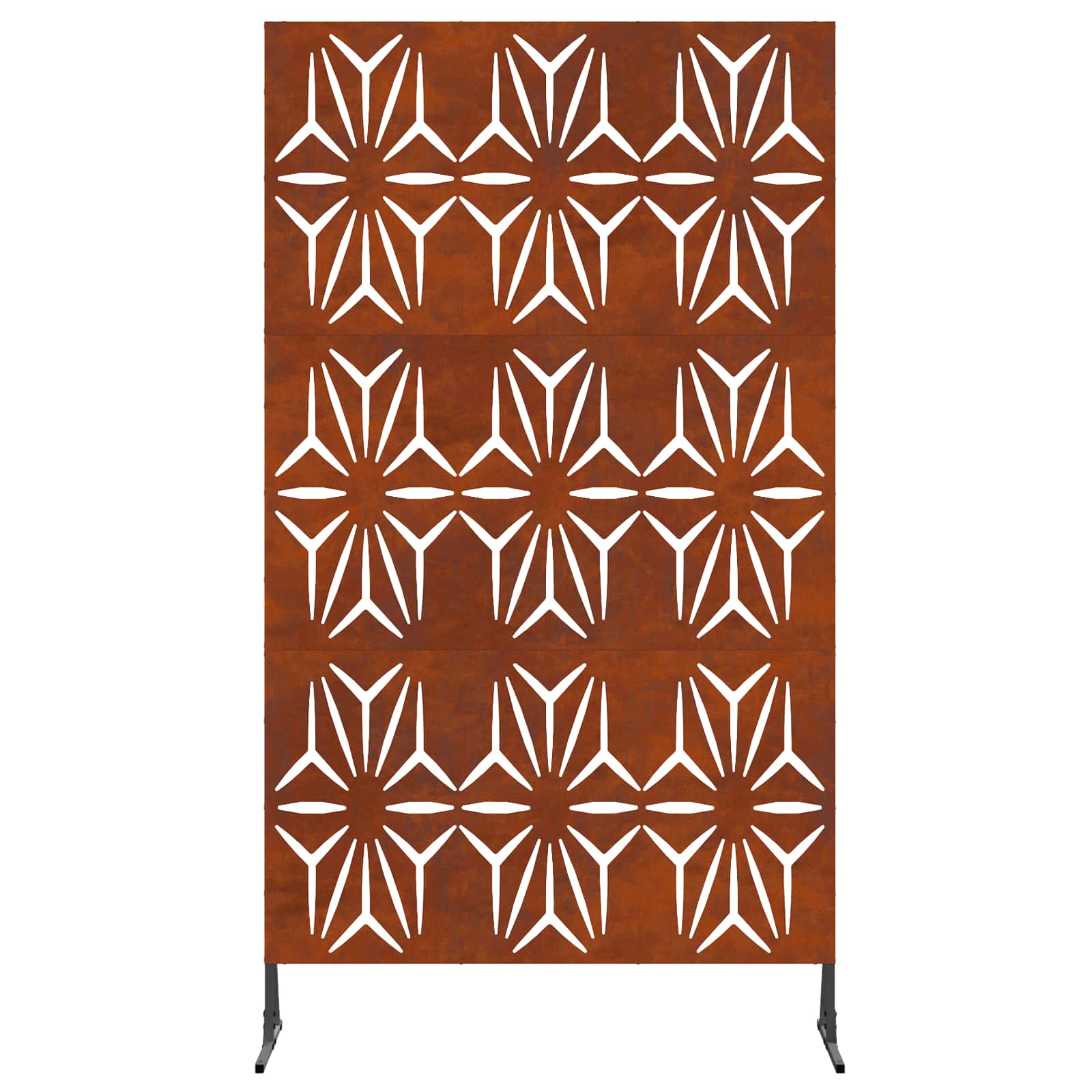 vidaXL Privacy Screen 100 x 50 x 180 cm Weathering Steel Rusty 5