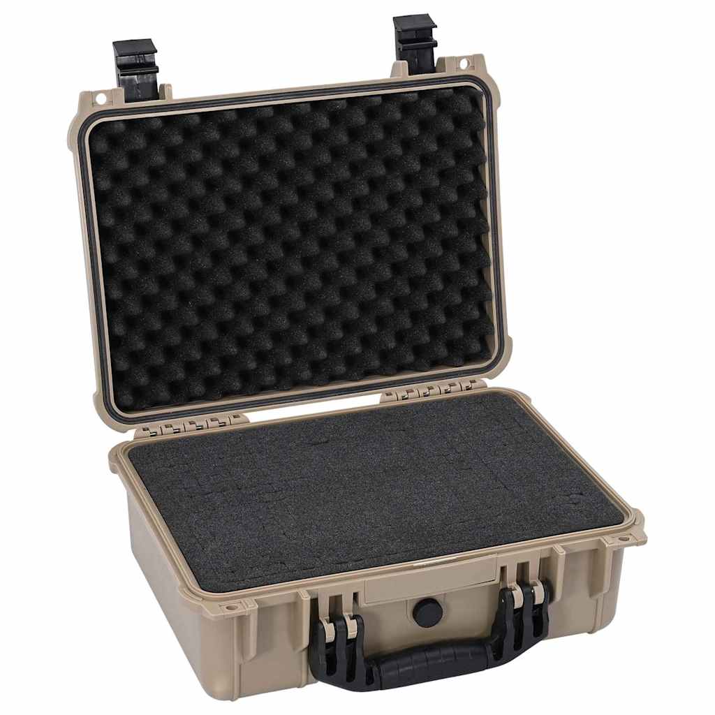 vidaXL Hard Luggage Case with Storage Sand 40.5 x 33 x 17.5 cm 3