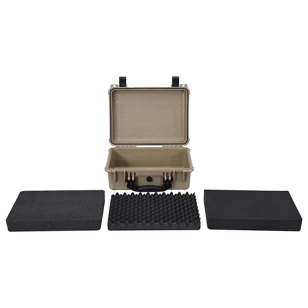 vidaXL Hard Luggage Case with Storage Sand 40.5 x 33 x 17.5 cm 4