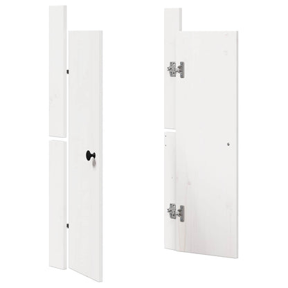 vidaXL Kitchen Door MEPPEL 2 pcs White 50 x 9 x 82 cm Solid Pine wood 4