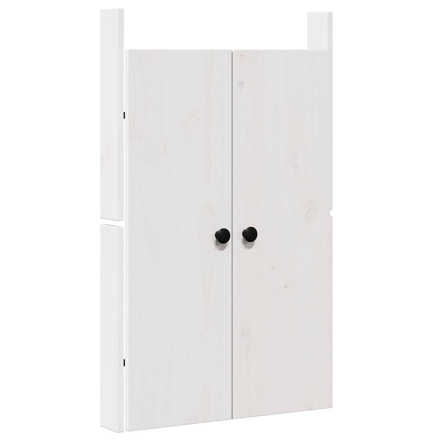 vidaXL Kitchen Door MEPPEL 2 pcs White 50 x 9 x 82 cm Solid Pine wood 5