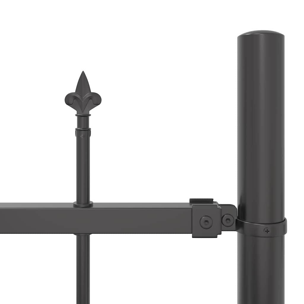 vidaXL Garden Fence WOERDEN 170 x 215 cm Powder-Coated Steel Grey 6
