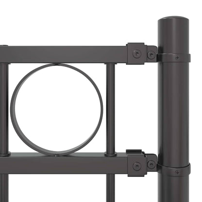 vidaXL Fence Element ASSEN 170 x 150 cm Steel Grey 6